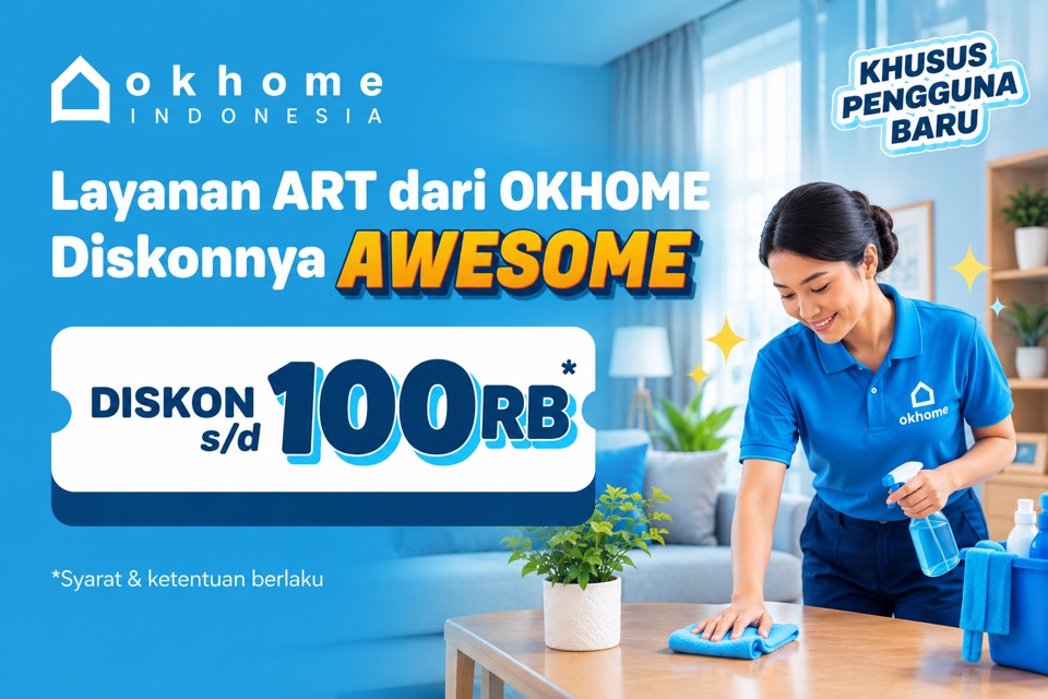 Spesial Pengguna Baru, Layanan ART Diskon 20%! 🏡✨
